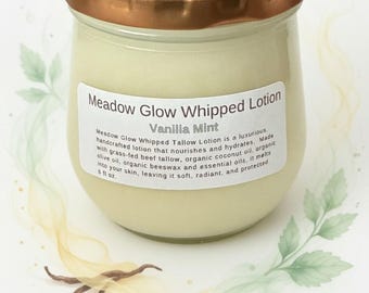 Grass Fed Tallow Lotion | Organic Moisturizer for Dry Skin | Various Scents Available