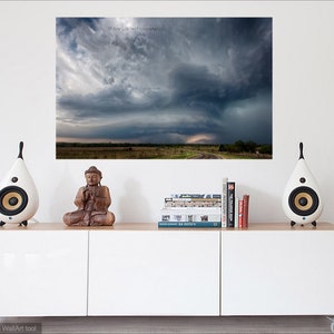 Fine Art Print of an Amazing Supercell Thunderstorm in Texas - Etsy