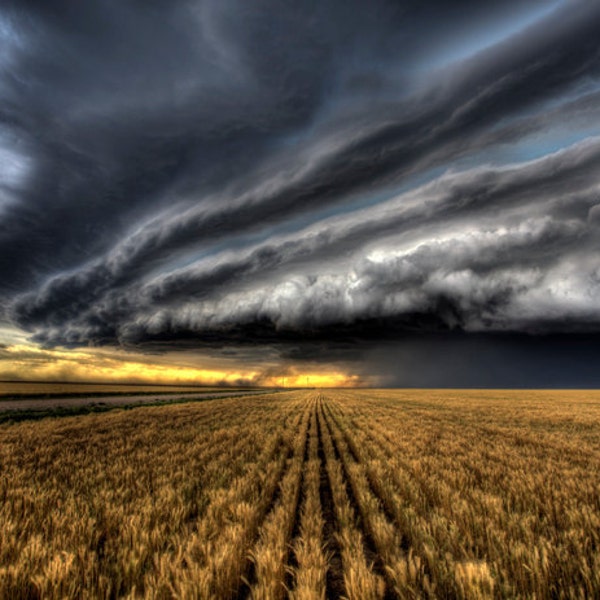 Supercell storm in Kansas on 6-18-11. This storm did produce a tornado in Colorado