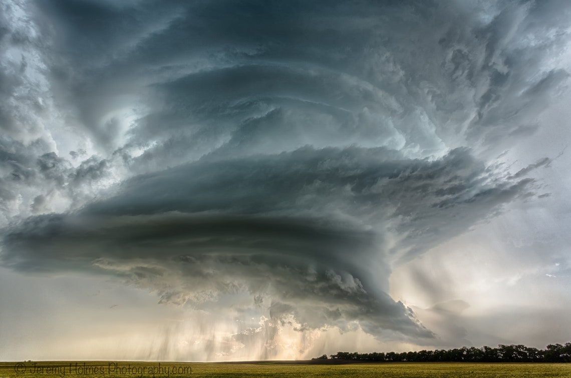 Kansas Supercell Thunderstorm Fine Art Photography Print - Etsy