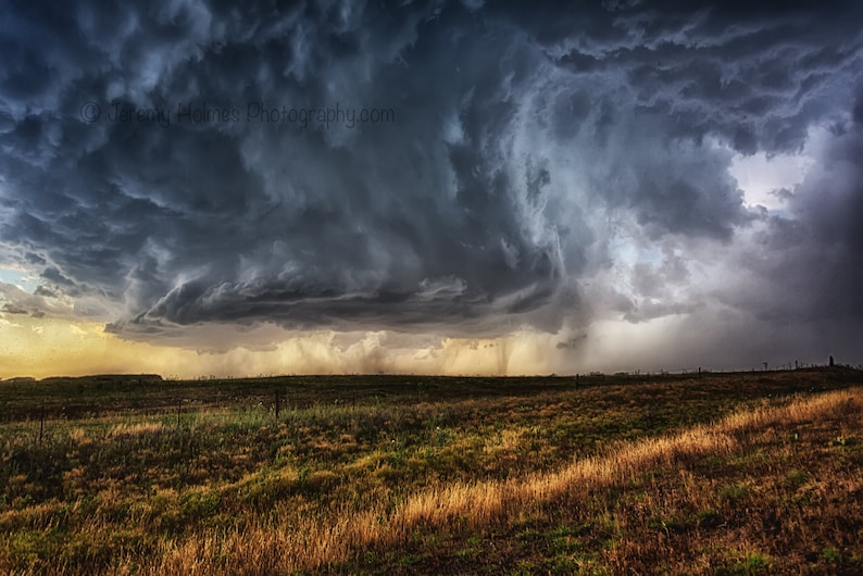 Supercell Thunderstorm Fine Art Photography Art Print Taken in Texas - Etsy