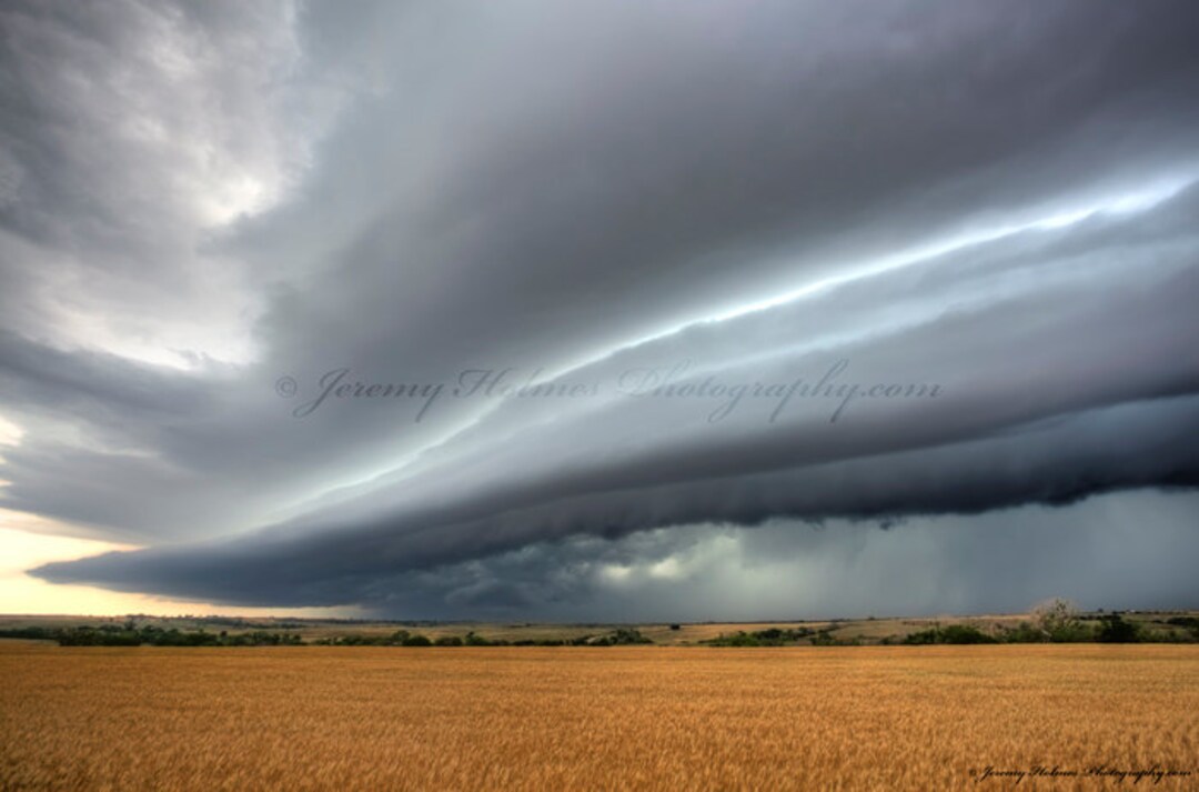 Fine Art Photography Print of a Supercell Thunderstorm in Oklahoma - Etsy