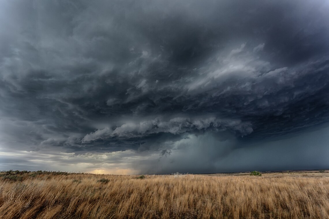 Fine Art Photography Print of an Amazing Supercell Thunderstorm in ...