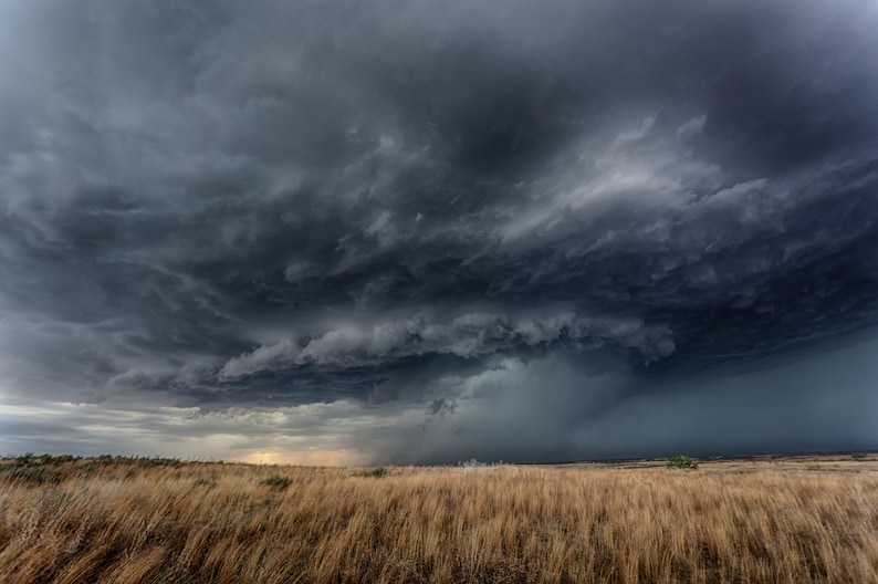 Fine Art Photography Print of an Amazing Supercell Thunderstorm in ...