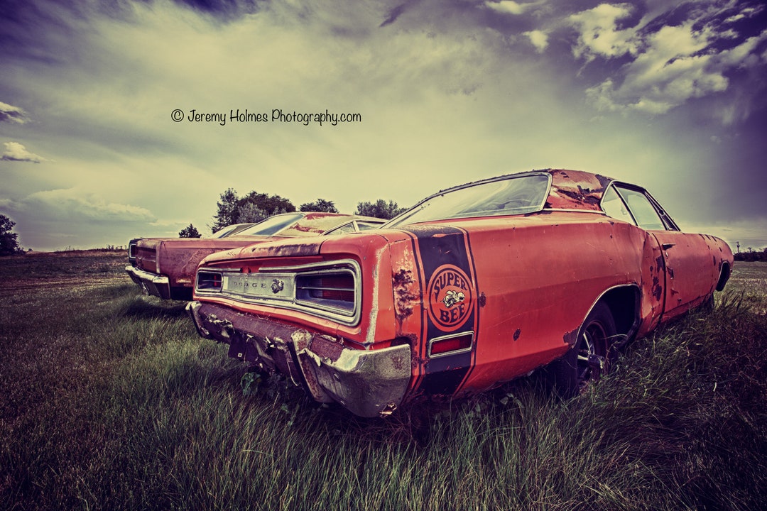Dodge Super Bee Muscle Car Rusting Away Fine Art Photography Print