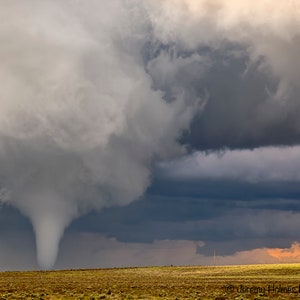 Tornado from a supercell thunderstorm in Colorado fine art photography print