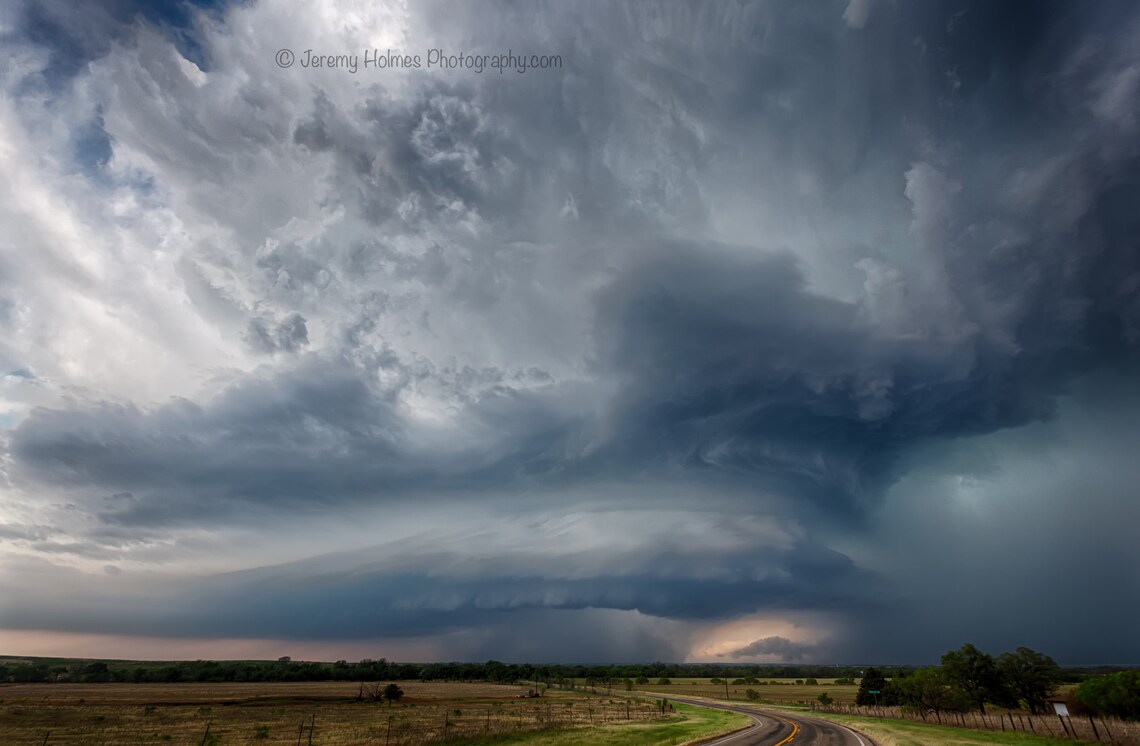 Fine Art Print of an Amazing Supercell Thunderstorm in Texas - Etsy