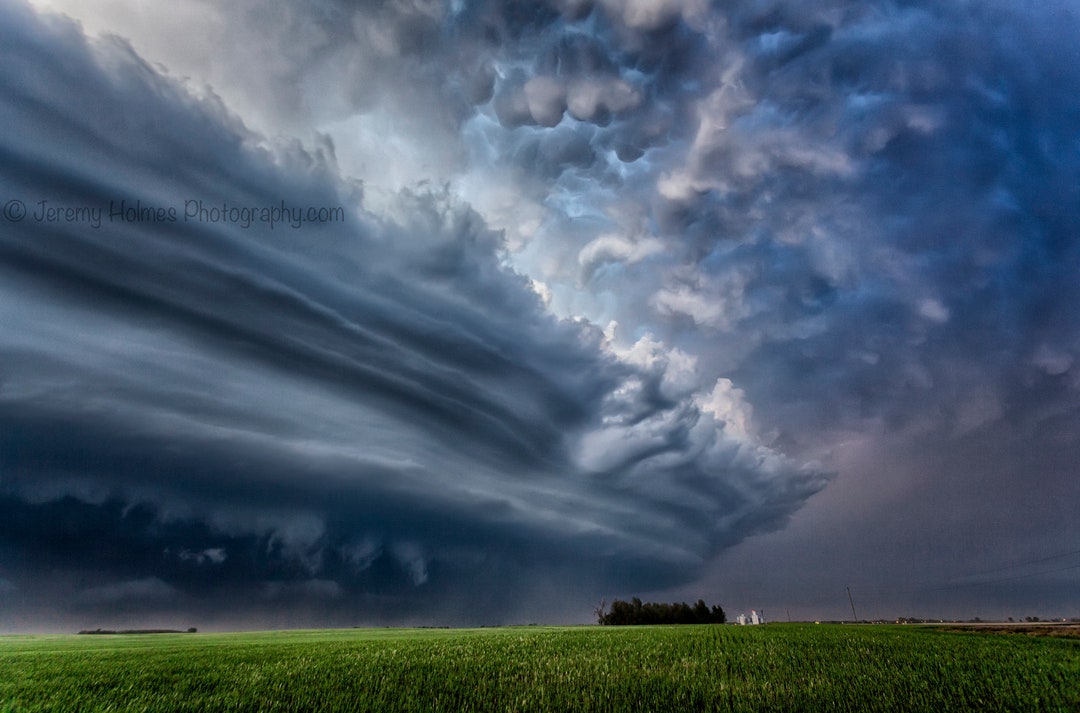 Kansas Supercell Thunderstorm With Mammatus Clouds Fine Art Photography ...