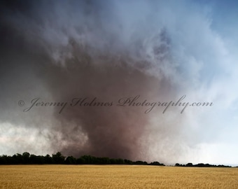 Fine art photography print of the Binger to Guthrue EF-5 Tornado