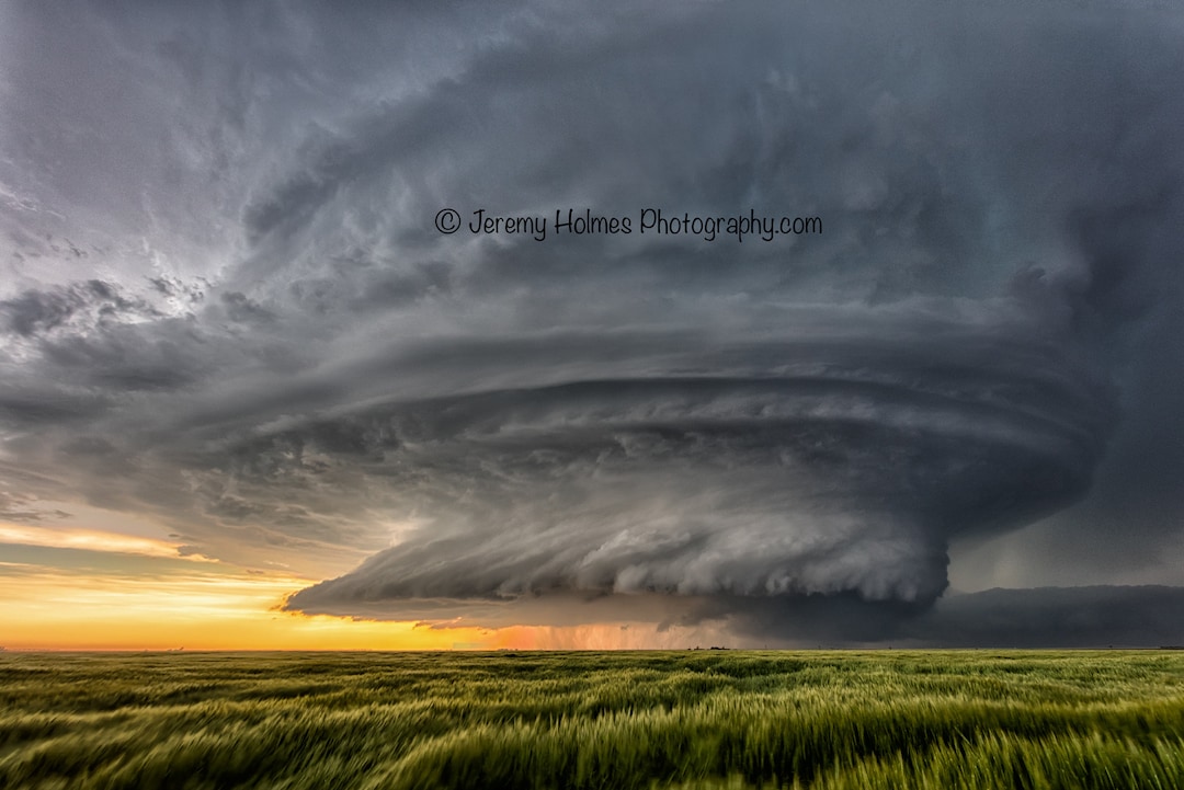 Leoti Kansas Supercell Thunderstorm Fine Art Etsy