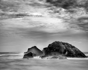 Ocean black and white fine art photography print