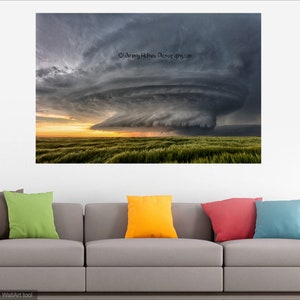 Leoti Kansas Supercell Thunderstorm Fine Art - Etsy