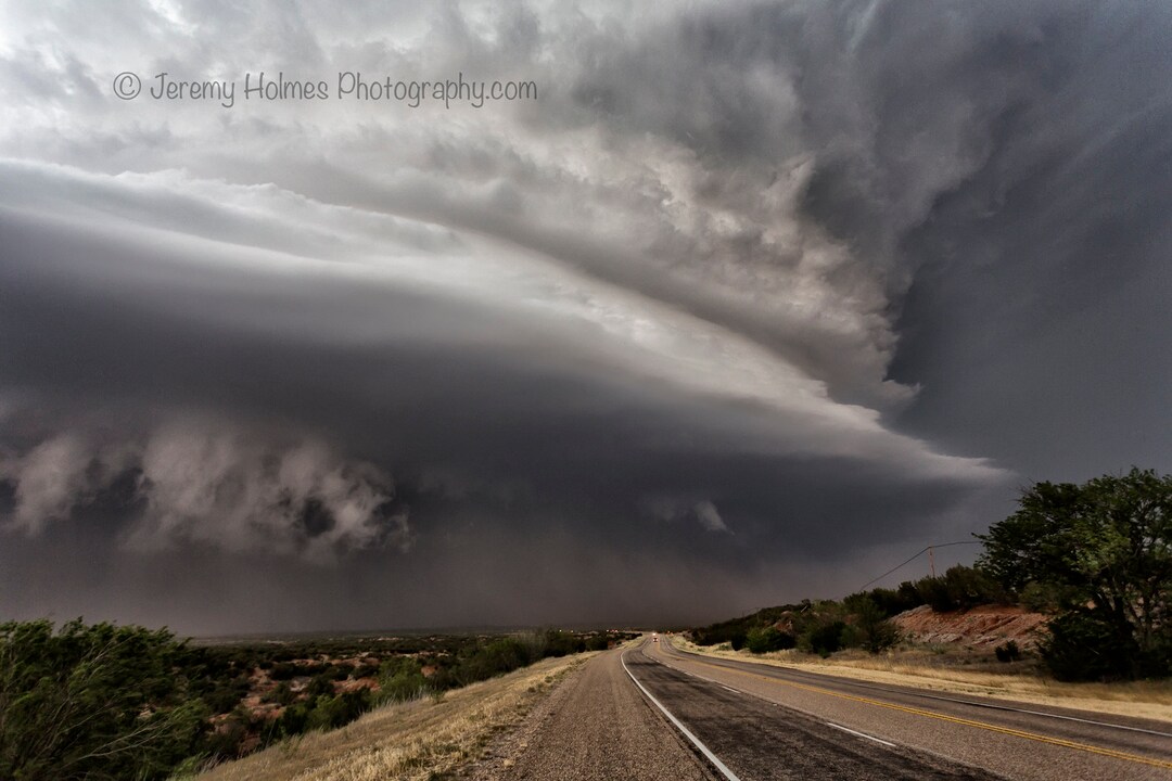 Supercell Thunderstorm Fine Art Photography Art Print Taken in Texas - Etsy
