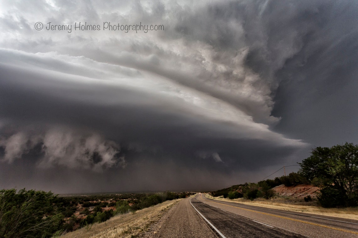 Supercell Thunderstorm Fine Art Photography Art Print Taken in Texas - Etsy