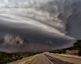 Supercell thunderstorm fine art photography art print taken in Texas