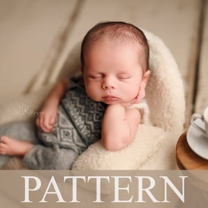 Newborn Romper Sewing Pattern, Photo Prop Pattern, Boy Photography Prop Sewing Pattern, Newborn Romper PDF Pattern, Prop Pattern Tutorial