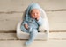 Newborn Footed Romper, Newborn Footed Pyjamas, Newborn Sleepy Hat, Newborn Knit Outfit, Photography Prop Newborn Set, Newborn Photo Props 