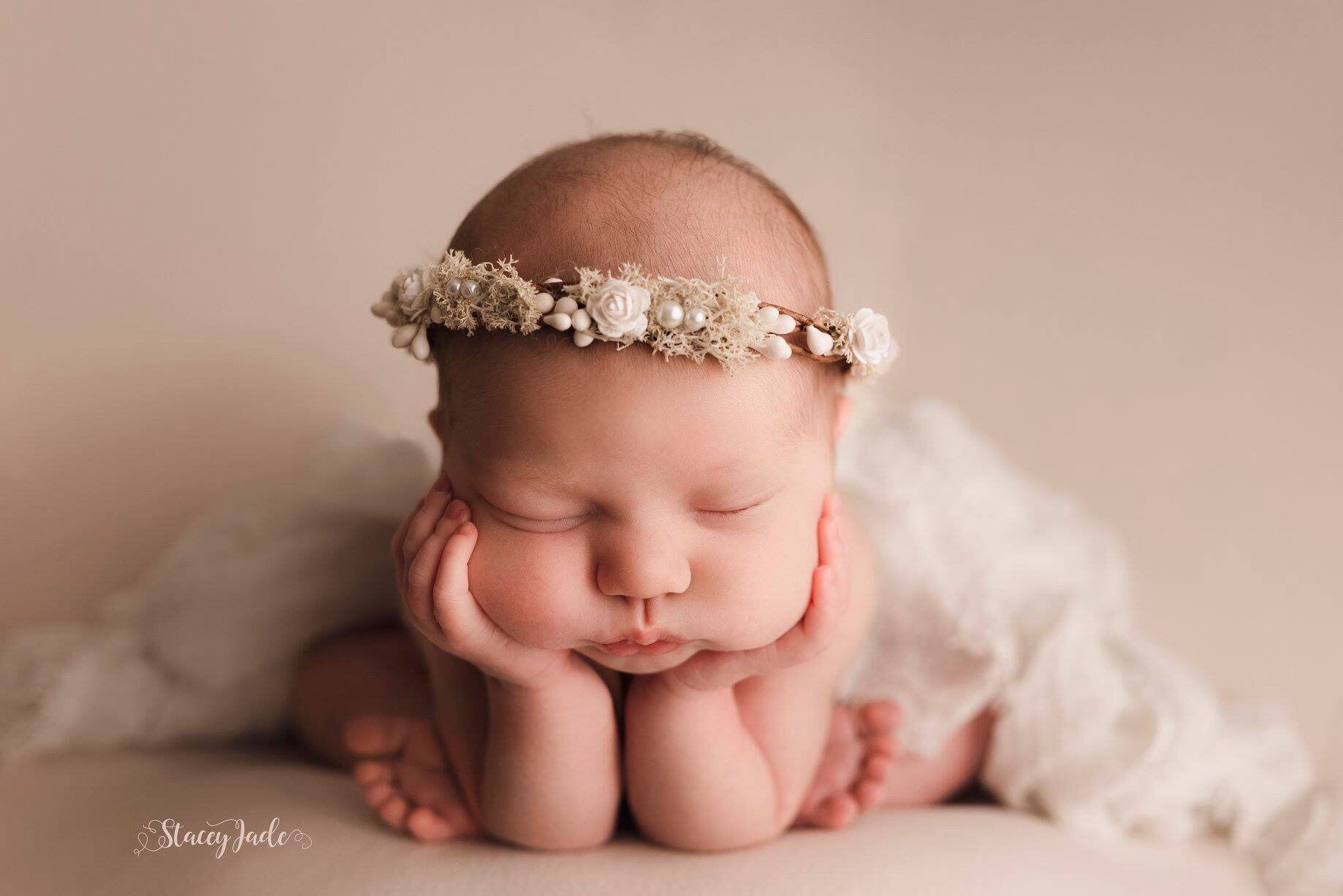 Newborn Flower Headband. Newborn Headband. Faerie Princess Etsy Canada