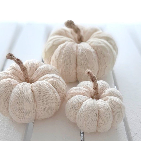 Cable Knit Pumpkin Photo Prop, Fabric Knit Pumpkin Decoration, Newborn Photography Prop Pumpkin, Cream Fabric Pumpkin, Pumpkin Decorations