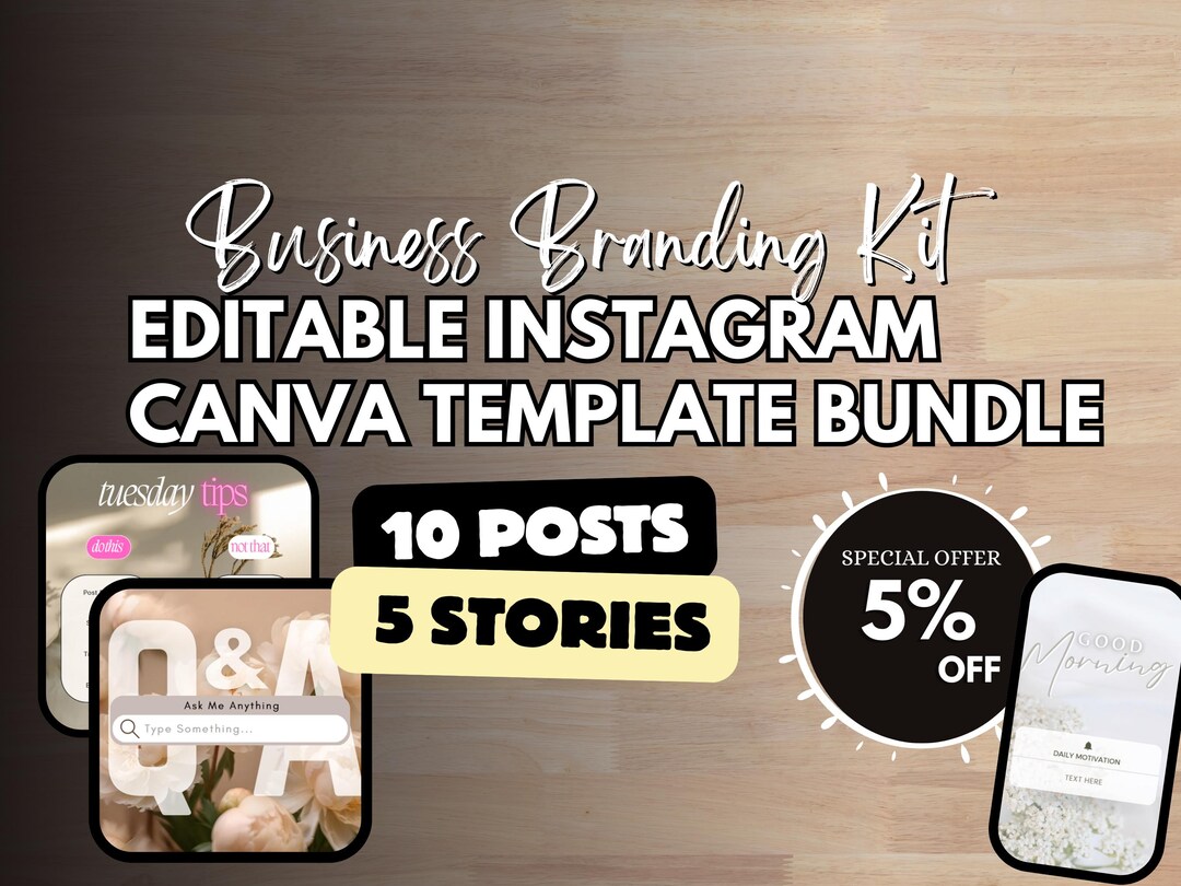 Carousel Instagram Post Templates - Canva Social Media Kit (digital ...