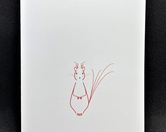 Red Squirrel - Blank Note Cards - Set of 8