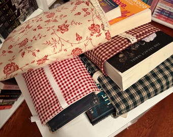 Handmade Fabric Sleeve – Book, Kindle, iPad Cover with Padded Lining