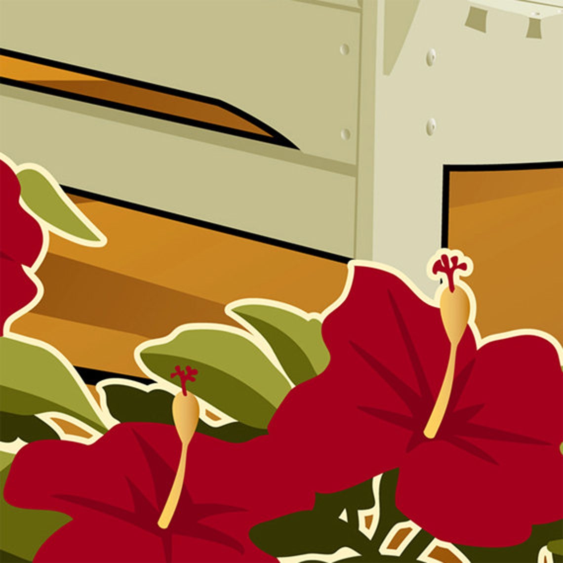 Waikiki Beach Diamond Head Adirondack Chairs Oahu Hawaii Etsy