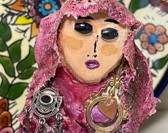 Regal Gaza Rose OOAK folk art doll