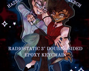 HAZBIN HOTEL Sleutelhangers | Radiostatisch/moordmedia