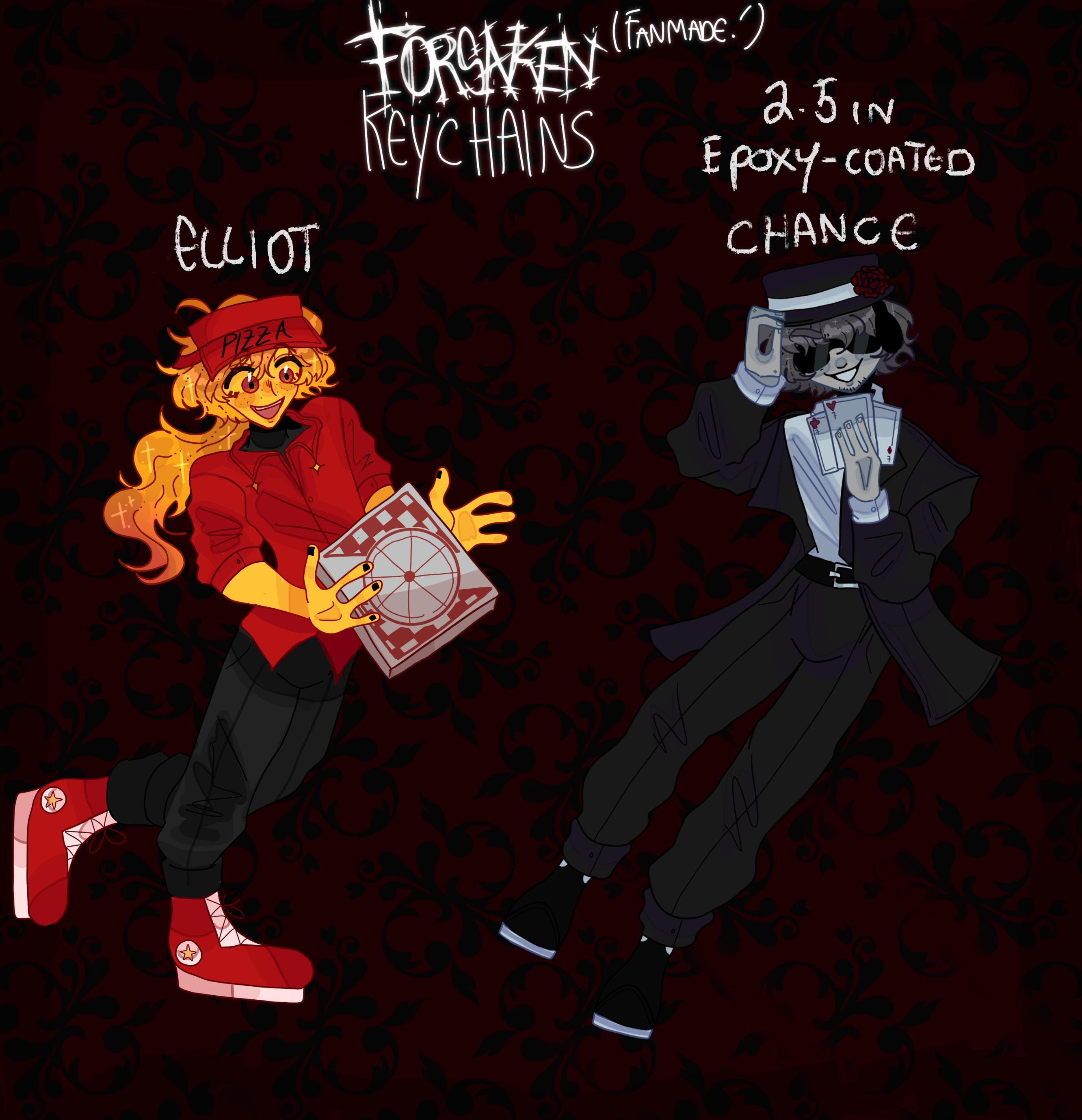 FORSAKEN Keychains | 007n7, Chance, Elliot, Two Time, Noli