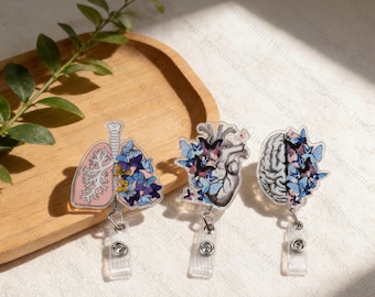 Insignia de órganos anatómicos, clip para insignia de pulmón, corazón y cerebro, insignia de órgano, insignia de estudiante de enfermería, insignia divertida, regalo para enfermeras y médicos.