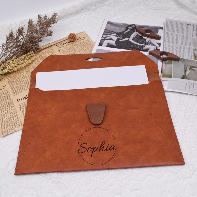 Personalized Leather File Folder,a4 Leather Document Folder,custom ...