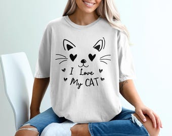I Love My Cat Other, Cat Lover Gift Idea, Heart Eyes Kitty, Cute Cat Design, Funny Cat Other, Pet Lover Accessory, Trendy Cat Decor