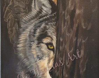 wolves, ancestors  Native american,wolf ,Eli Thomas Art , totem animal wolf, nature art, wildlife art, spirit art , gift ideas , home decor,