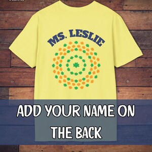 Girl Scout Ambassador Troop Leader Personalized T-Shirt - Front & Back Cornsilk