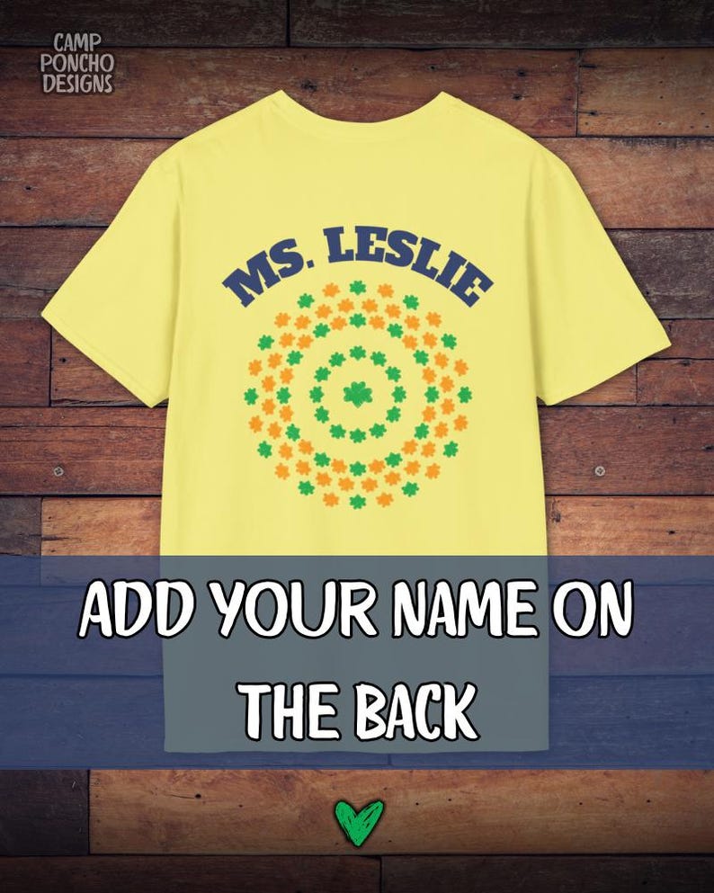 Girl Scout Ambassador Troop Leader Personalized T-Shirt - Front & Back Cornsilk