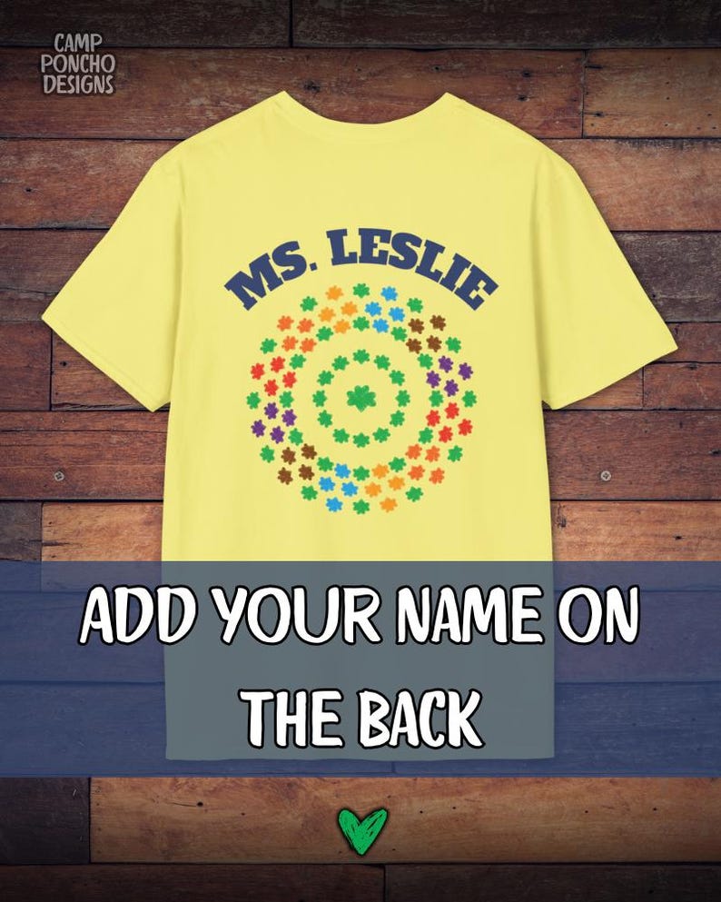 Girl Scout Multi-Level Troop Leader Personalized T-Shirt - Front & Back Cornsilk