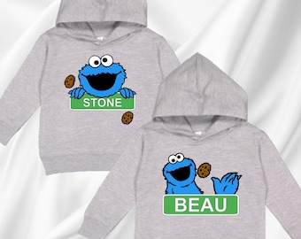 Custom Cookie Monster Birthday Apparel: Sesame Street Hoodie, T-Shirt