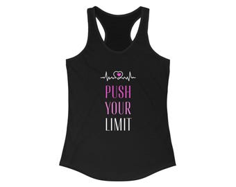 Push Your Limit Heartbeat Racerback Tank