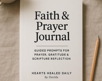 Prayer Basics eBook | Christian Journal, Beginner’s Guide, Scripture Reflections & Gratitude Prompts (Digital PDF)