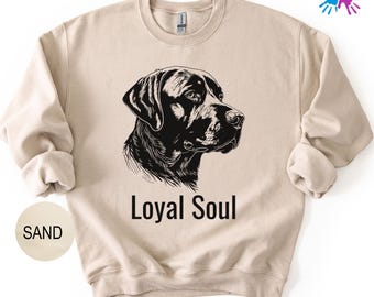 Loyal Soul Dog Sweatshirt, Labrador Retriever Sweatshirt, Labrador Lover Hoodie, Best Labrador Ever Sweatshirt, Vintage Dog Soul Hoodie