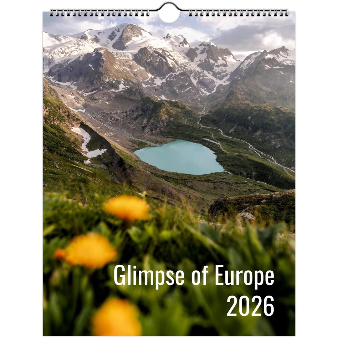 2026 Wall Calendar: European Landscapes, 2026 Travel Wall Calendar ...