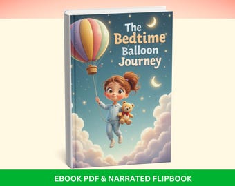 Bedtime Story Book – Calming Balloon Journey, Ages 3-6 (PDF & Flipbook)