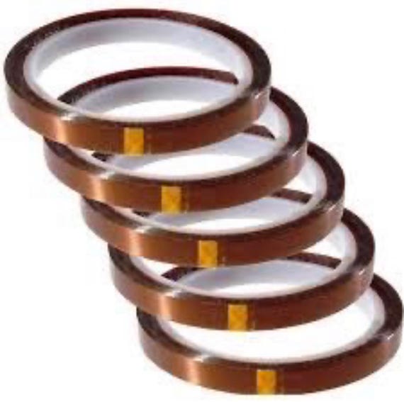 Heat Resistant Sublimation Tape | High Temperature PET Tape, 5 Rolls