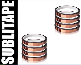 Sublimation Heat Tape | 8 Rolls Thermal Resistant PET Tape
