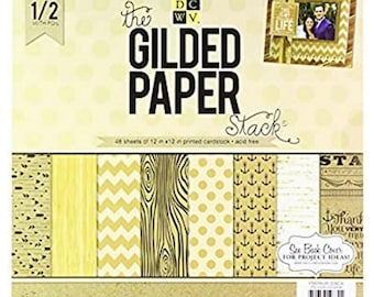 DCWV Gilded Paper (48 Sheets) 12"x12" PS-005-00358