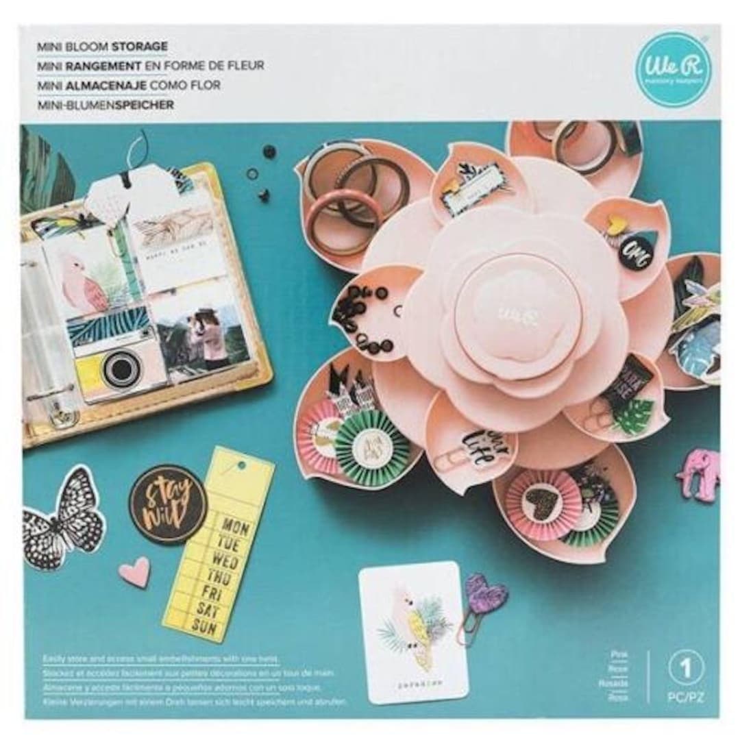 We R Memory Keepers - Mini BLOOM Embellishment Storage PINK 660700 by ...