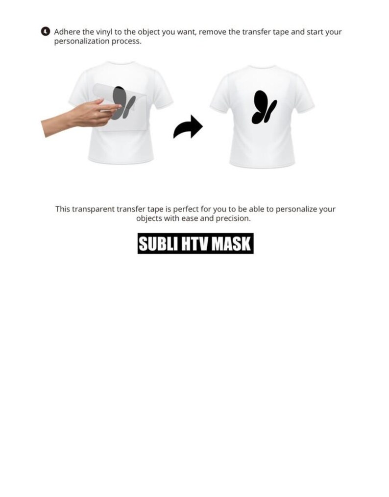 Subli HTV Mask™ 8”x9”- 5 Sheets for Sublimation HTV Vinyl - Transfer ...