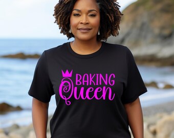 Baking Queen PNG | Funny Baker T-Shirt Design | Baking Lover PNG | Kitchen Quote Sublimation | Gift for Bakers PNG