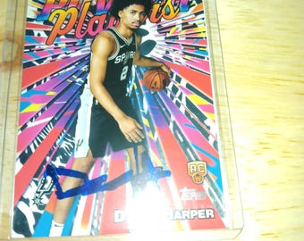 Dylan Harper autographed rookie card, this card comes with a certificate.